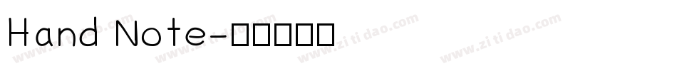 Hand Note字体转换